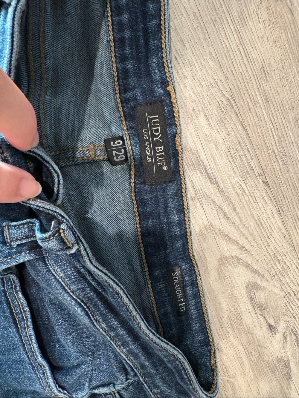 Judy Blue Dark Wash Women’s Straight Jeans - Blue - Picture 4 of 6